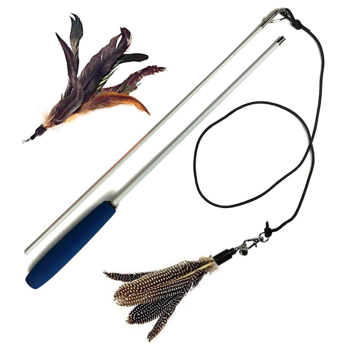 2 Guinea Feather Wand Cat Toy B370