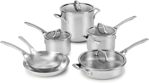 10-Piece Stainless Steel Cookware Set C72234