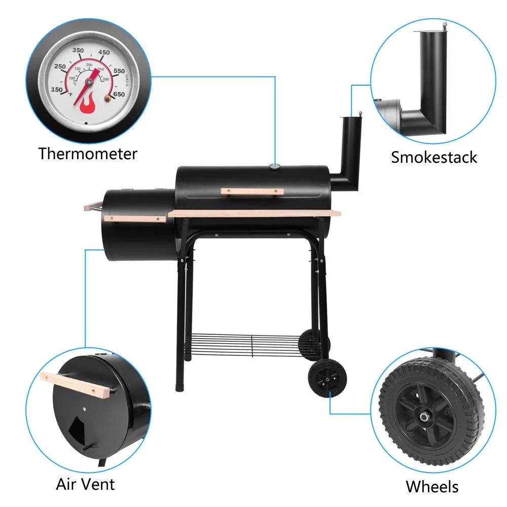 Charcoal BBQ Grill Black X4604