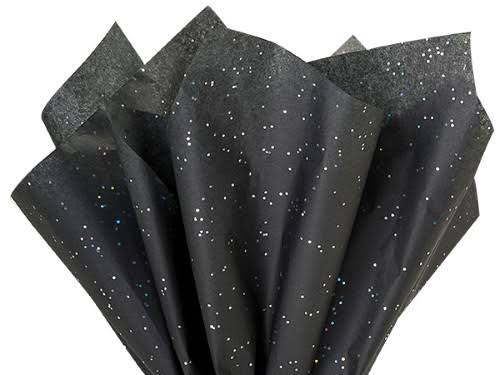 Solid Black Onyx Gemstone Tissue Paper 20 x 30 Sheets L45106