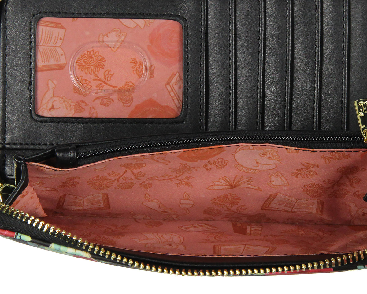 Disney Beauty And The Beast Zip Around Wallet Z38589