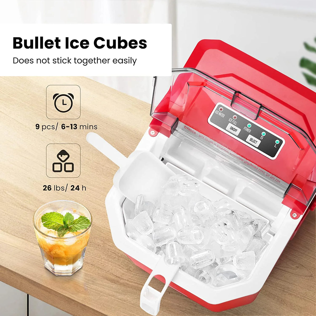 Portable Countertop Ice Maker with Scoop S562405
