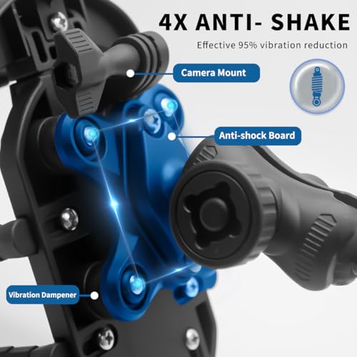 Motorcycle Phone Mount Holder Metal Stand 4.7-7 Inch F7782