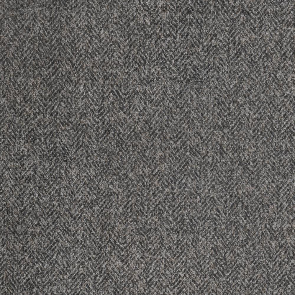 Charcoal Tweed Faux Leather Swivel Accent Chair O3799