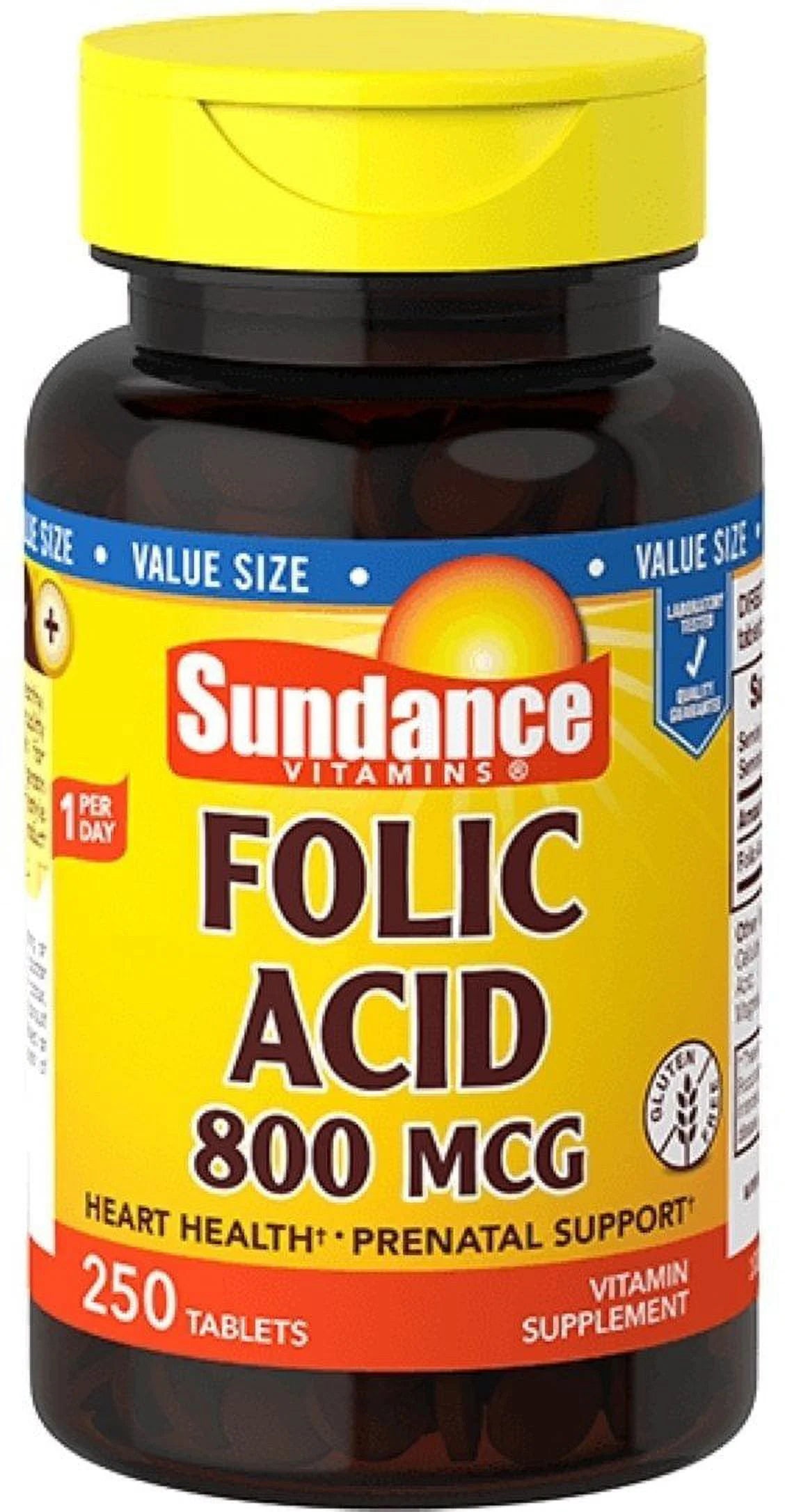 Folic Acid 800mcg Gluten-Free 250ct 6-Pack Q7938