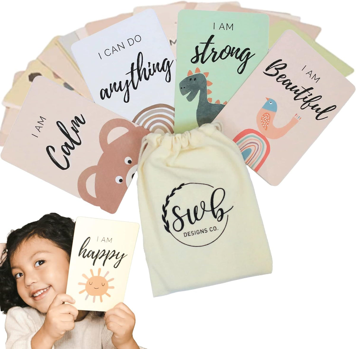 Affirmation Cards for Kids, Set of 20, Pack of 2 C7799