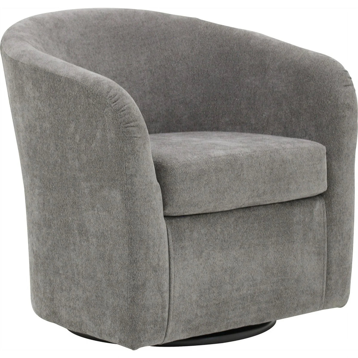 Gray Fabric Swivel Tub Chair E156406