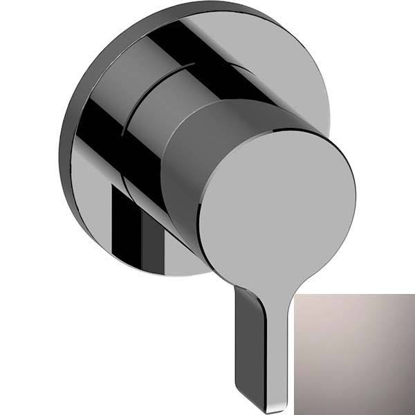 Polished Nickel Round 2-Way Diverter Trim Plate with Handle C2778