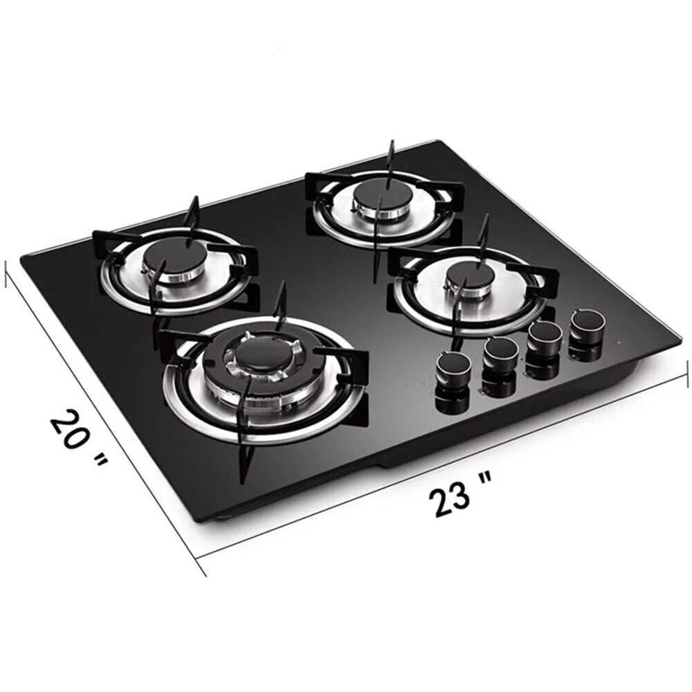 4 Burners Gas Cooktop Tempered Glass B711