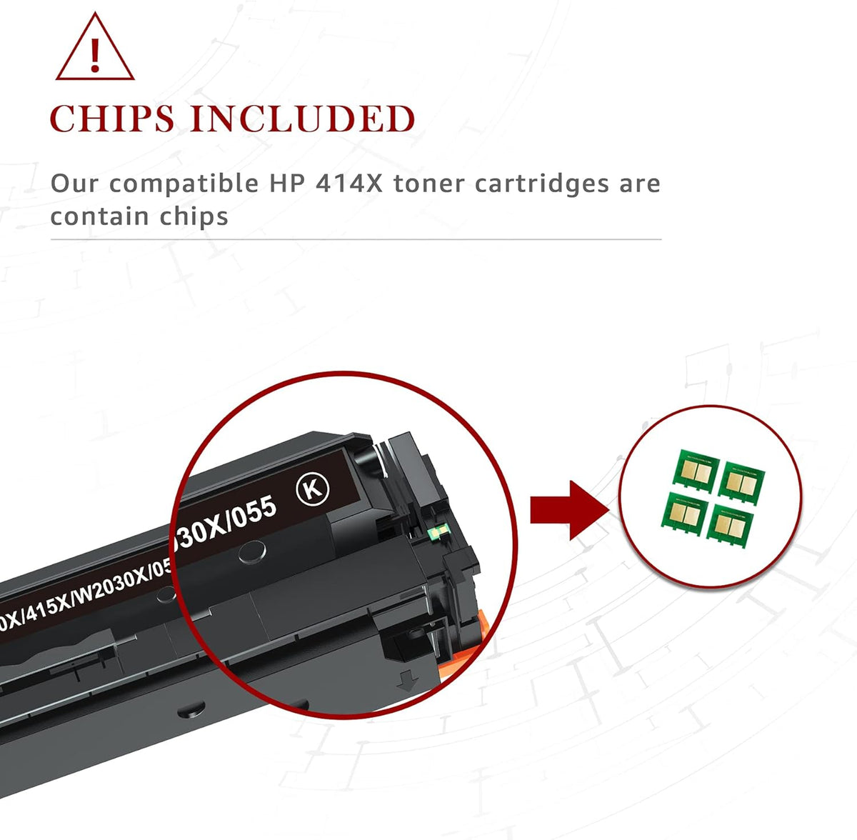 4-Pack High Yield Toner Cartridge with Chips B998