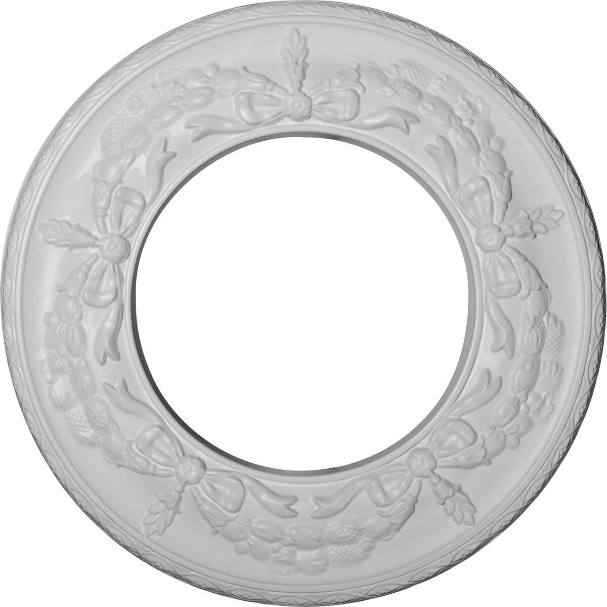 Salem Ceiling Medallion, Hand-Painted Burnished Mahogany Crack Q805