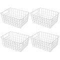 White Wire Storage Baskets Set of 4 K59280