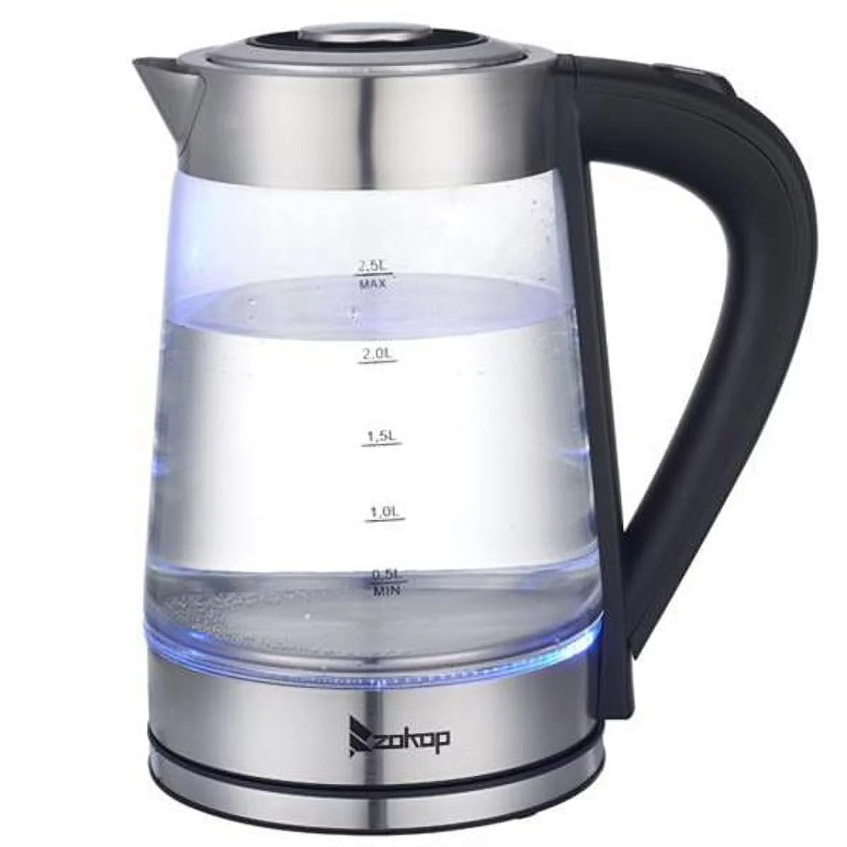 1500W 2.5L Blue Glass Electric Kettle S132
