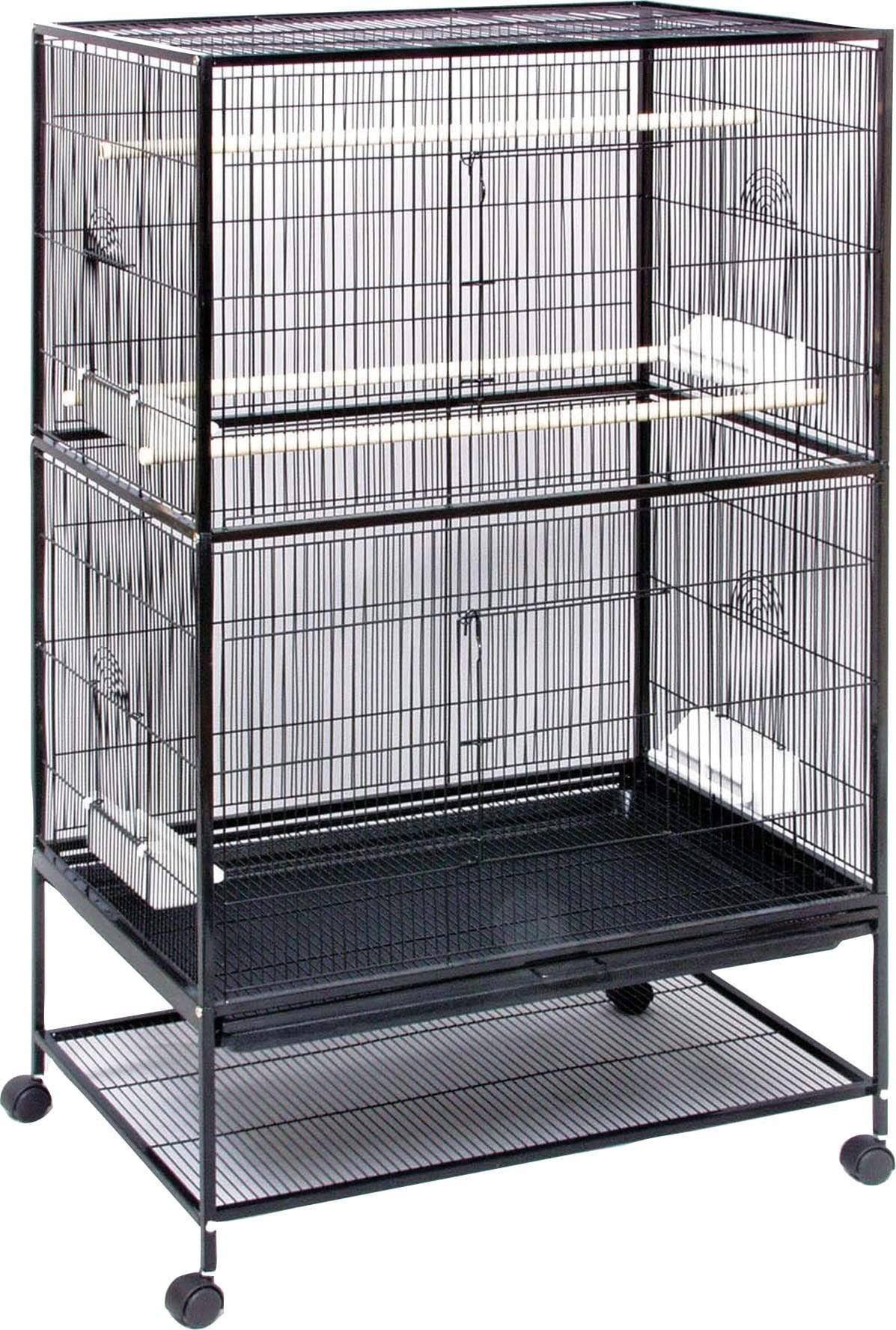 Wrought Iron Flight Cage With Stand B11695