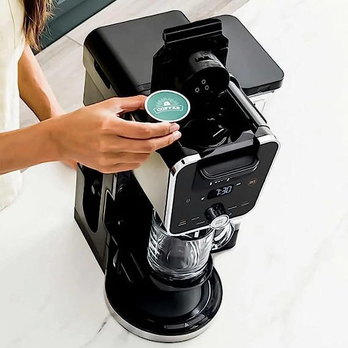 Open Box 14-Cup Coffee Maker Black Y786916