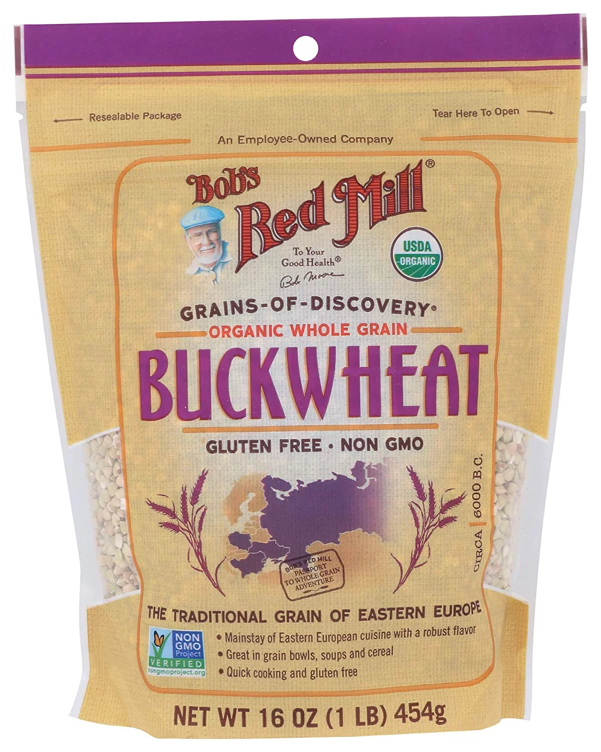 16 oz Organic Buckwheat Groats Pack of 2 L942