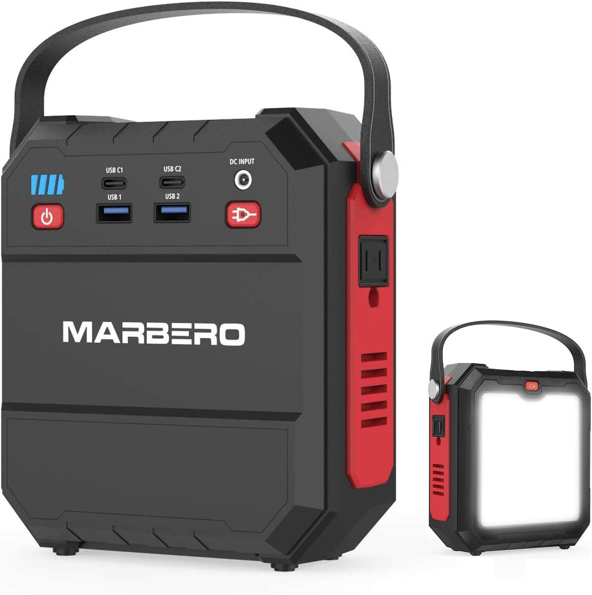 Portable Power Station 83Wh 22500mAh Lithium Battery with AC Outlet 4 USB Ports Flashlight M6332