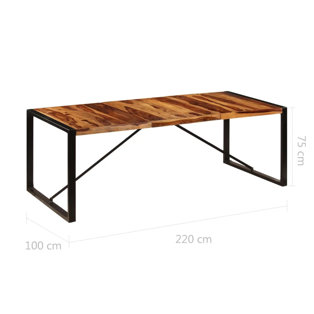 Solid Sheesham Wood Dining Table A314393