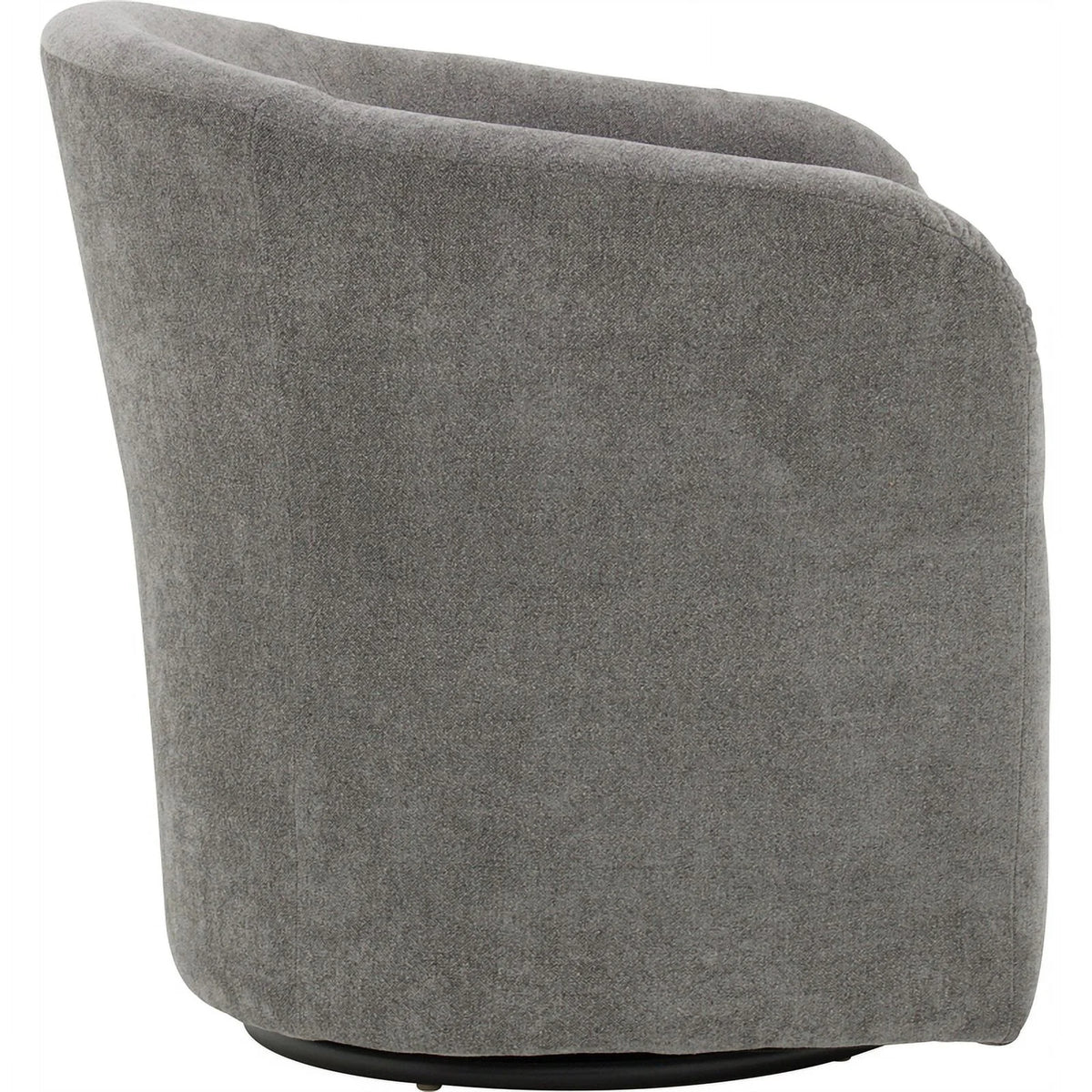Gray Fabric Swivel Tub Chair E156406