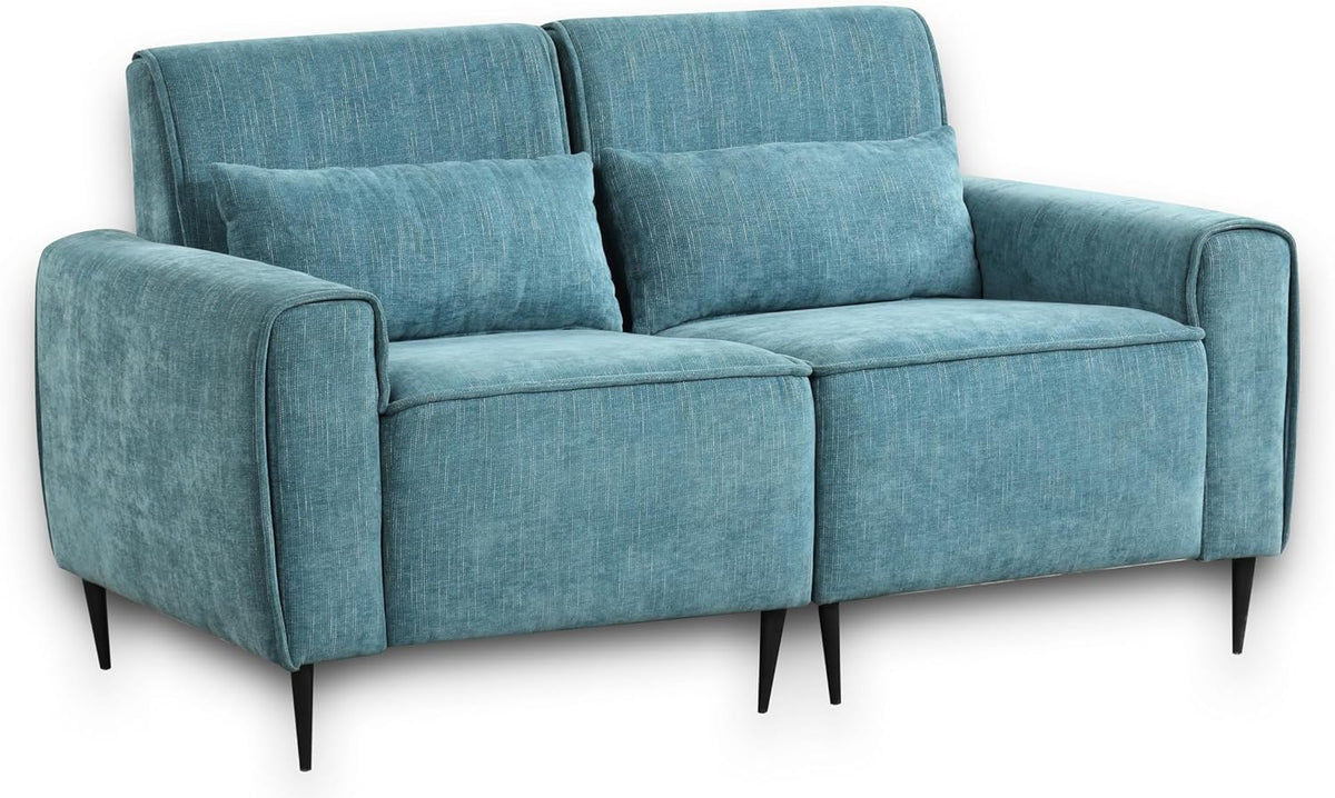 Blue Chenille Sofa Loveseat Set W966820