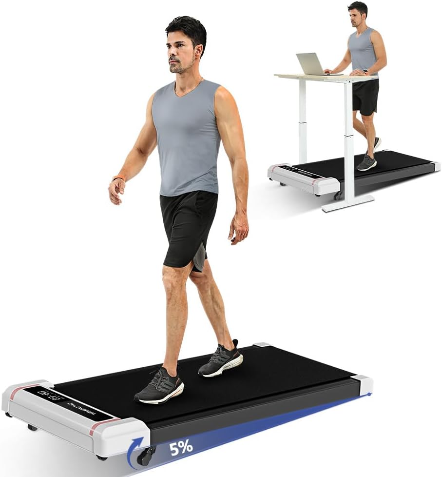 Compact 2-in-1 Under Desk Treadmill with Incline R6786