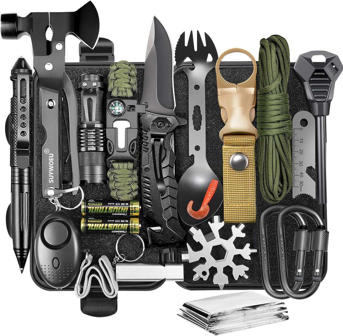 21 in 1 Survival Gear and Equipment Kit U548463
