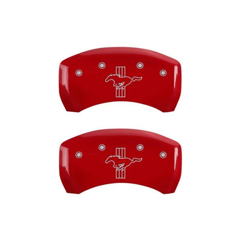 Rear Set 2 Caliper Covers Black Yellow Finish V5220