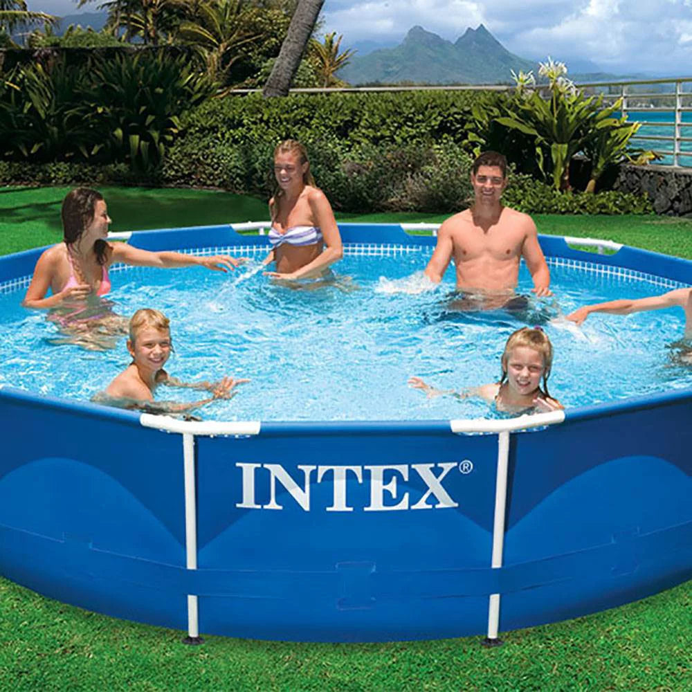 12 x 30 Metal Frame Swimming Pool with Filter Pump H486084