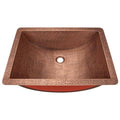 Copper Rectangular Undermount Bathroom Sink L437983