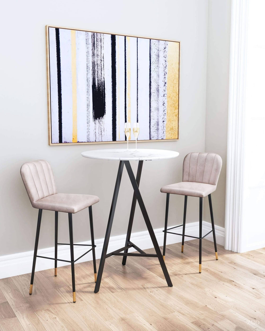 Gray Manchester Bar Chair K6745