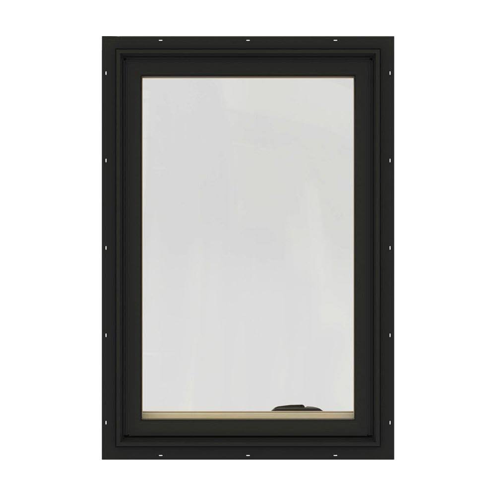 Bronze Painted Clad Wood Left-Handed Casement Window with Mesh Screen B41231
