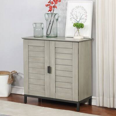 2 Door Accent Cabinet Gray S8102