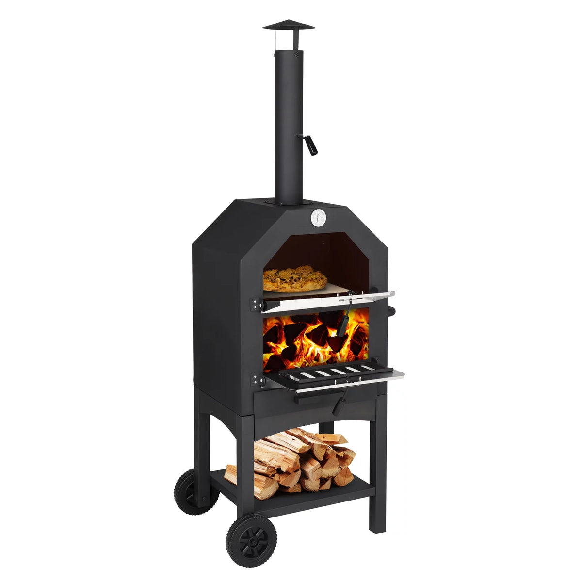 Outdoor Wood Fired Pizza Oven with Pizza Stone E922