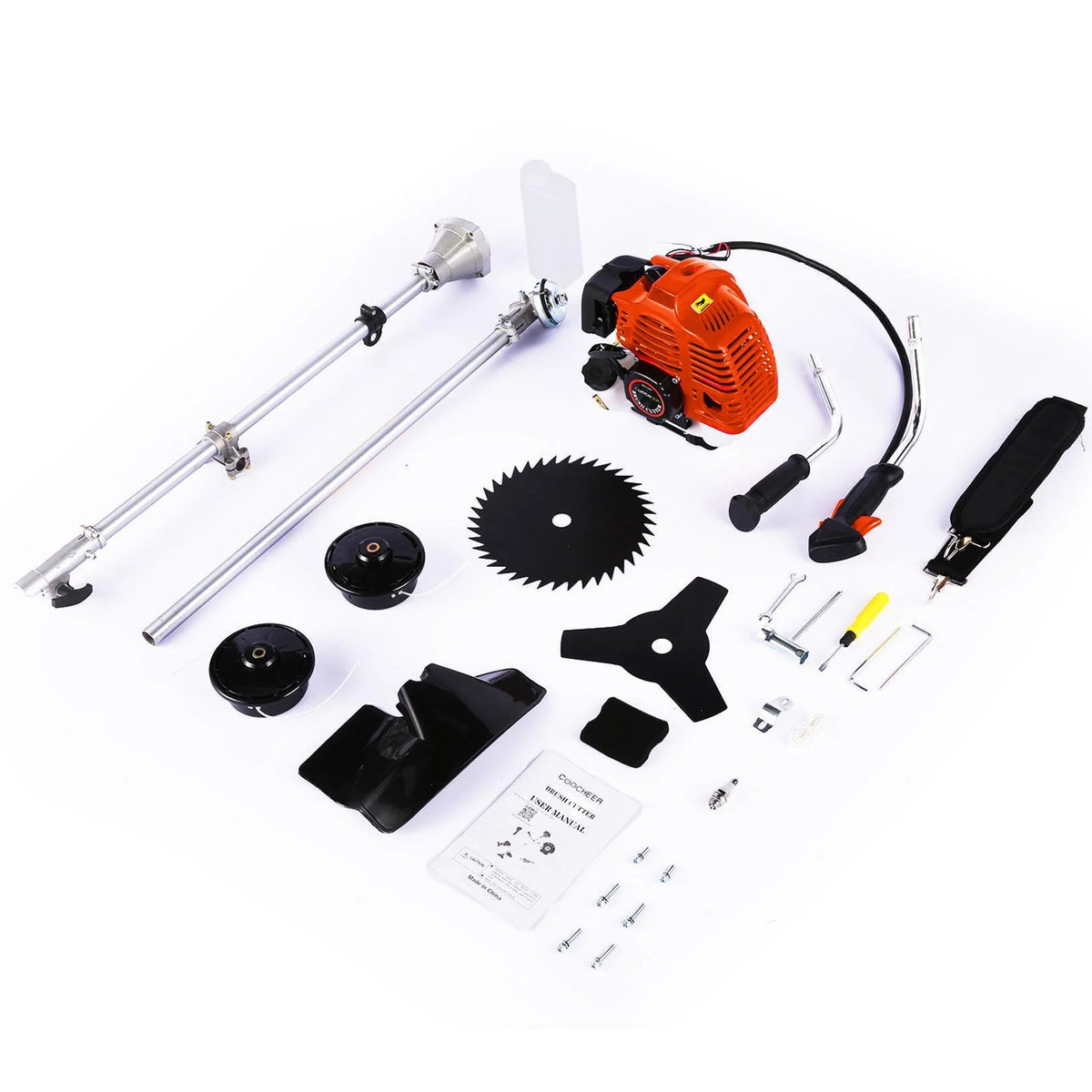 58cc Gas Powered 4-in-1 String Trimmer with 4 Detachable Head N81058