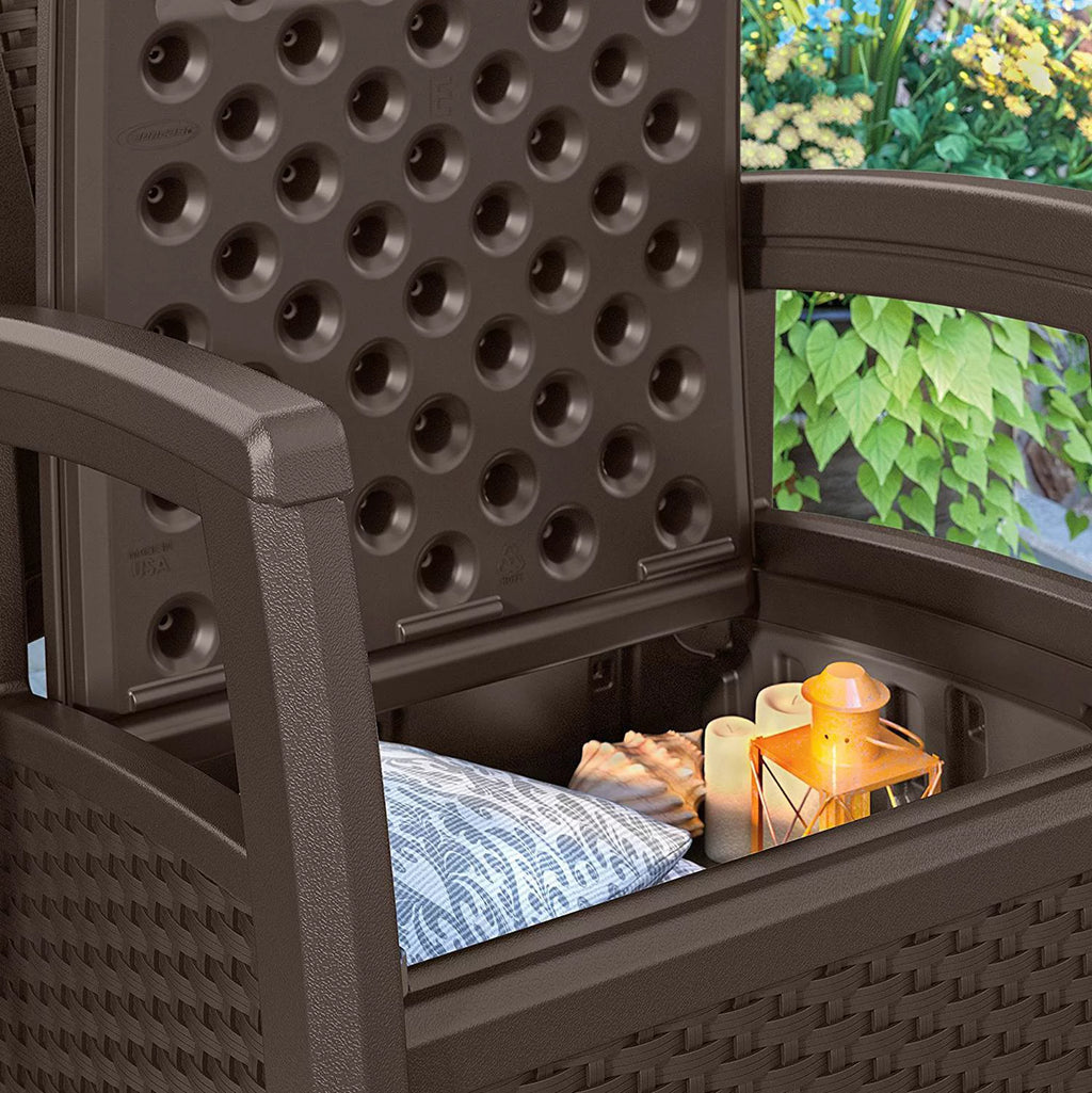 Resin Club Chair with Storage L442