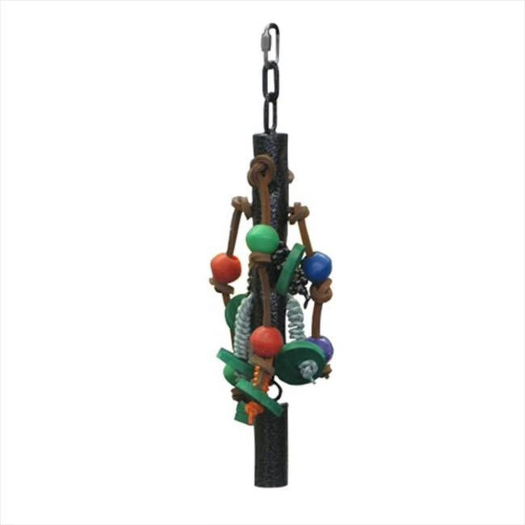Black Metal Pipe Bell Toy With Rope R361794