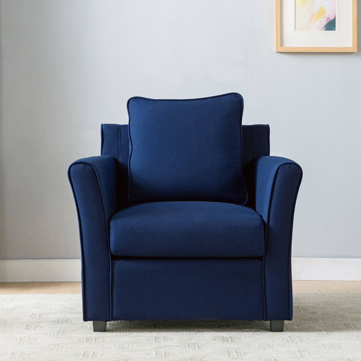 Grey Faux Leather Club Chair V799312
