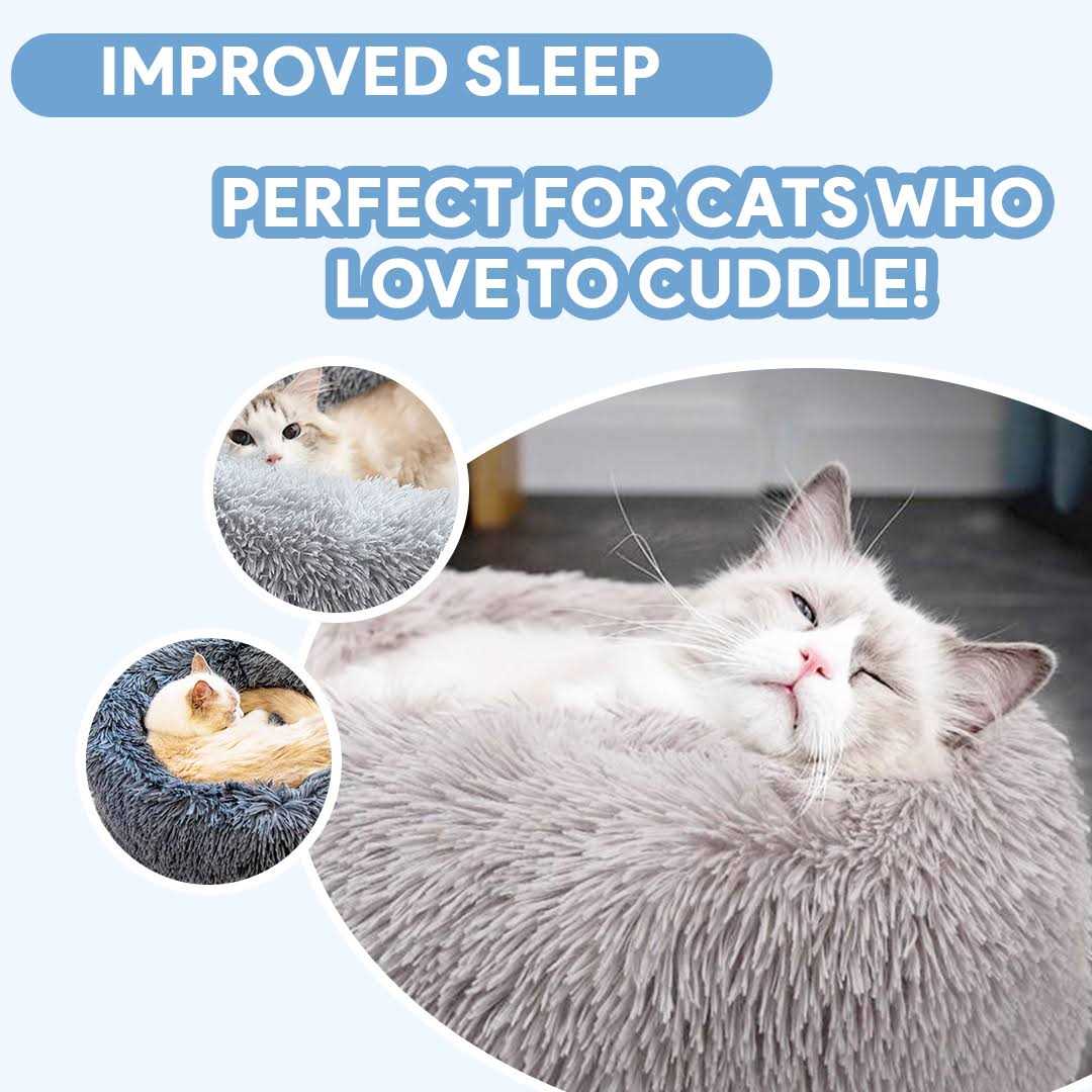 Grey Calming Cat Bed E58323