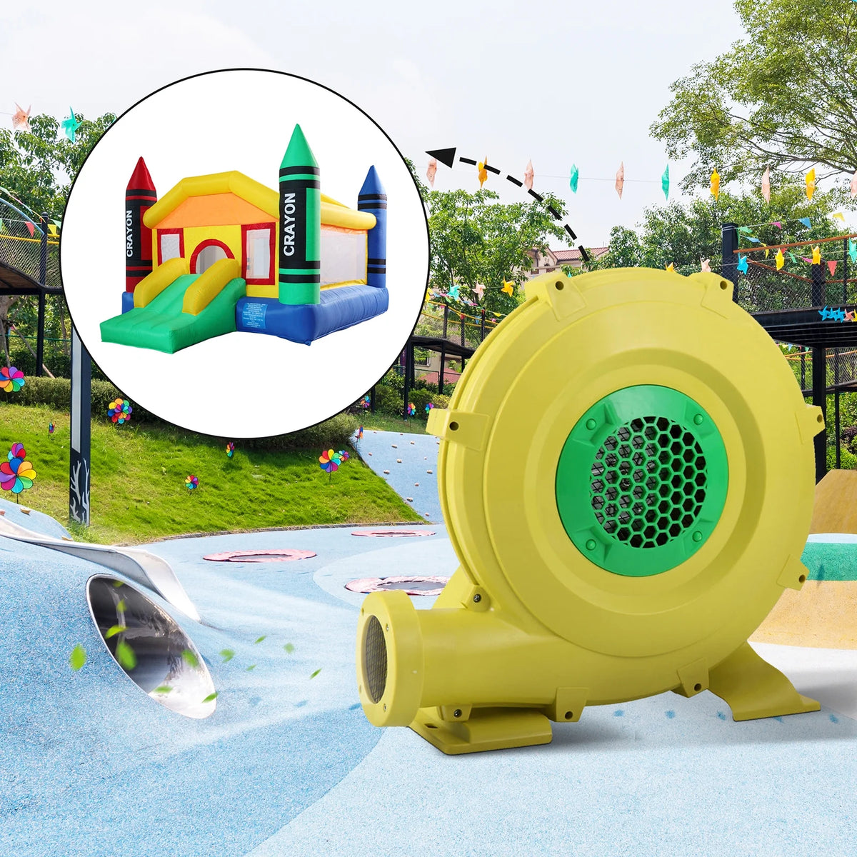 450W Portable Air Blower Pump Fan F72127