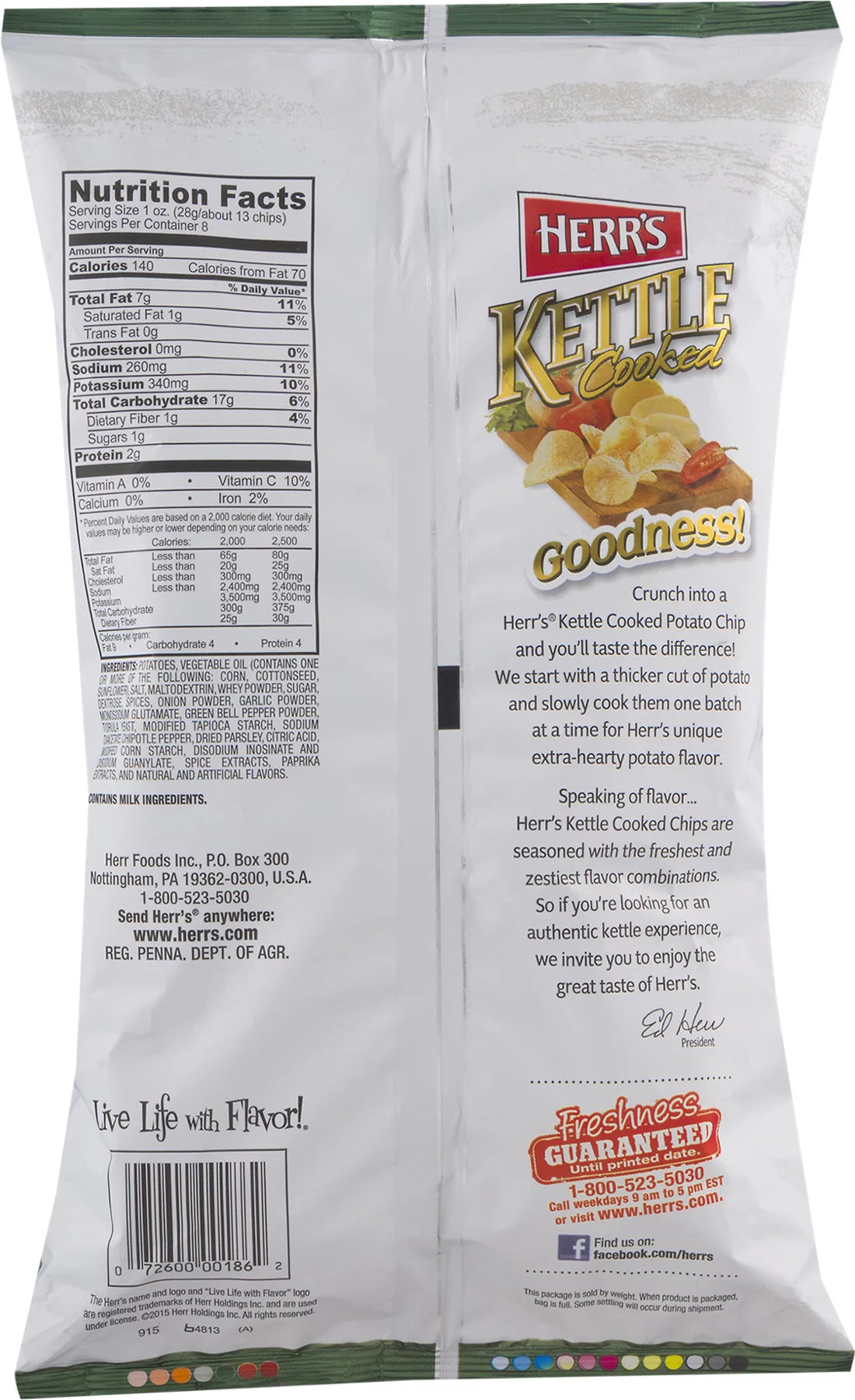 Kettle Cooked Potato Chips Jalapeno 3-Pack 7.5 oz N1050