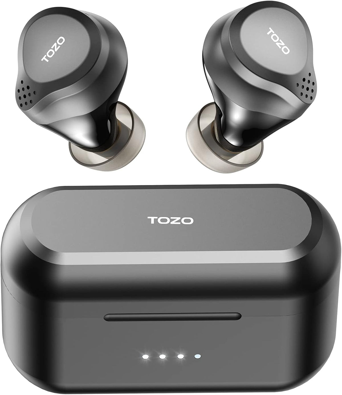 Black Hybrid Active Noise Cancelling Wireless Earbuds T753