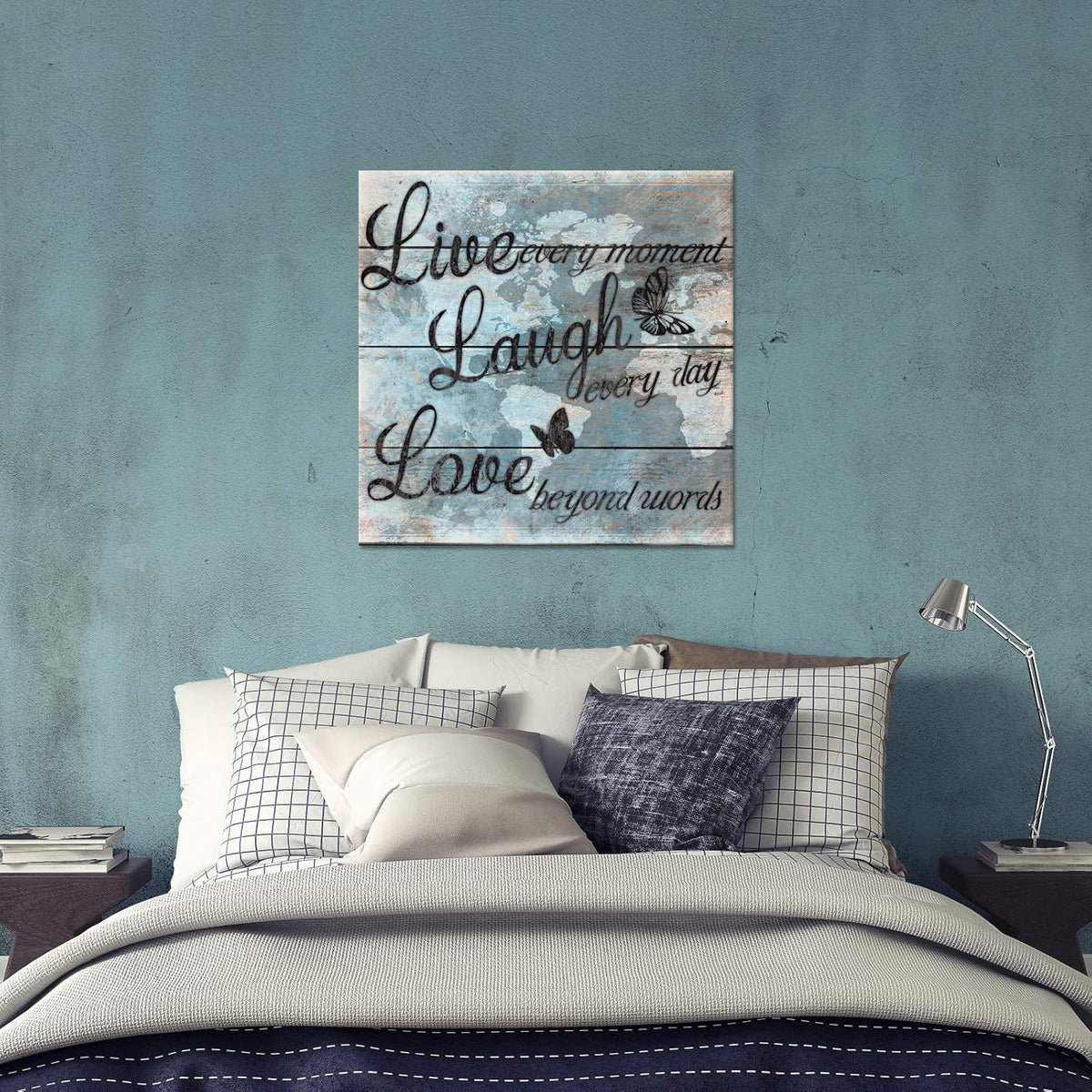 Butterfly Canvas Wall Art 24x24 Y643