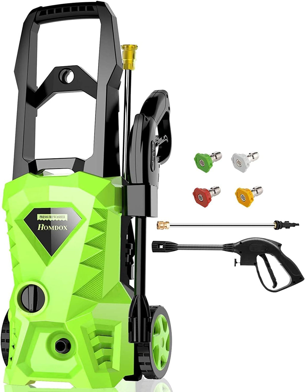 1.72GPM 1500W Electric Pressure Washer with 5 Nozzles L48989