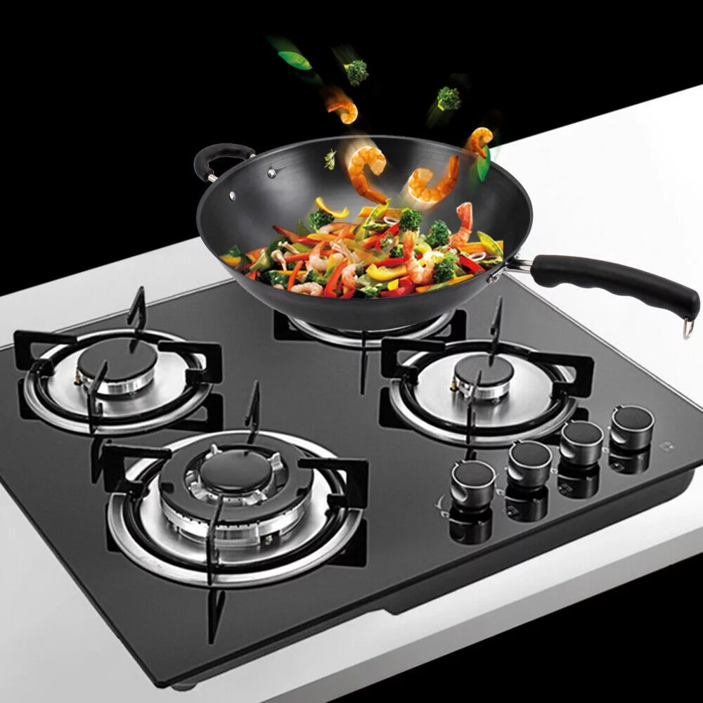 4 Burners Gas Cooktop Tempered Glass B711