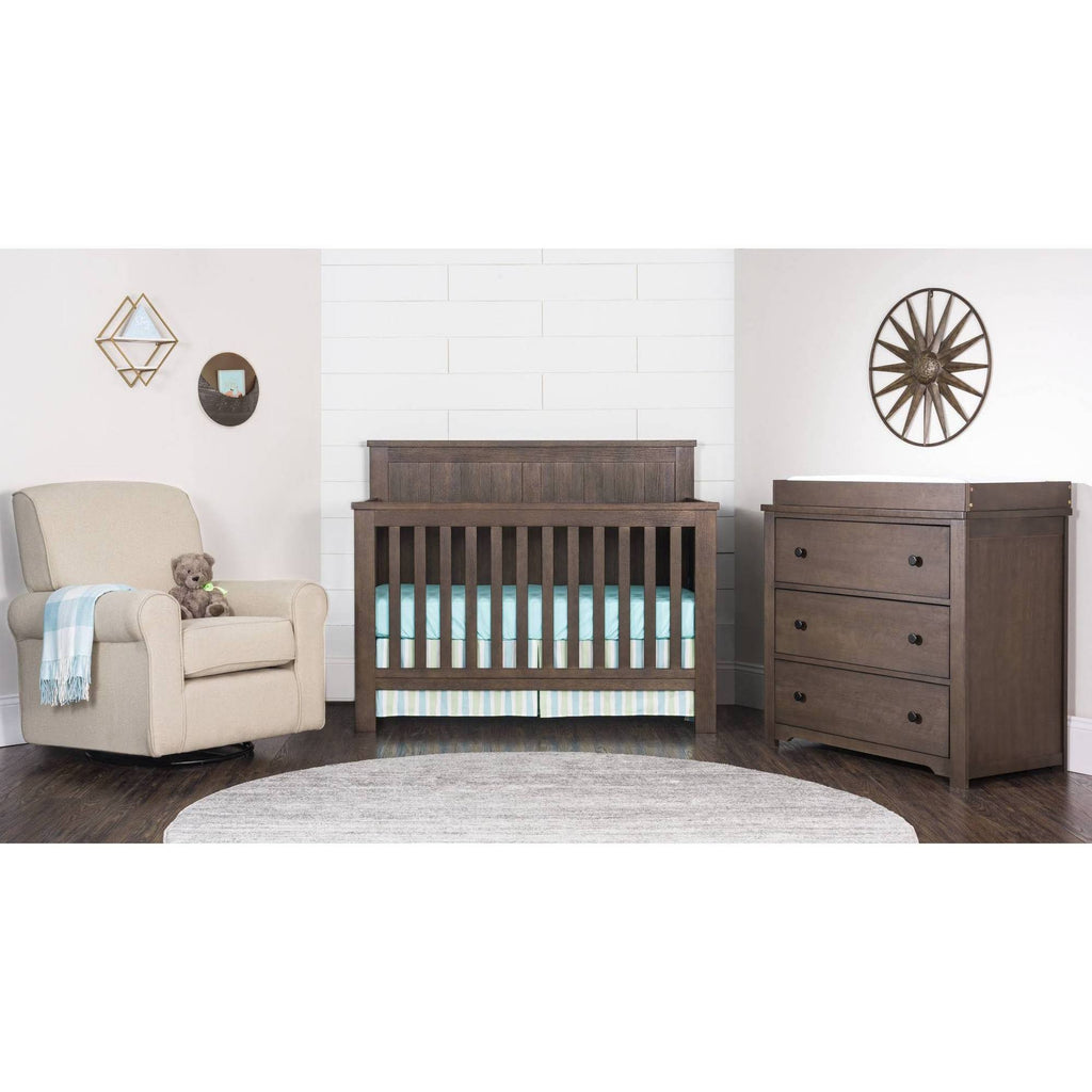 Brushed Truffle 4-in-1 Convertible Crib M347351