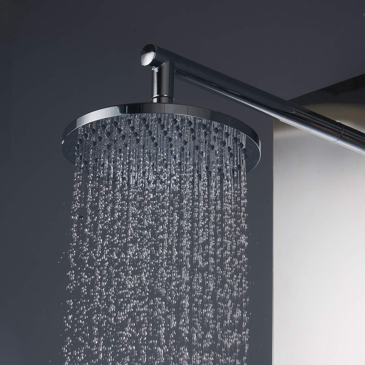 #304 Stainless Steel Shower Panel with LED Temperature Display and 6 Nozzles U28121