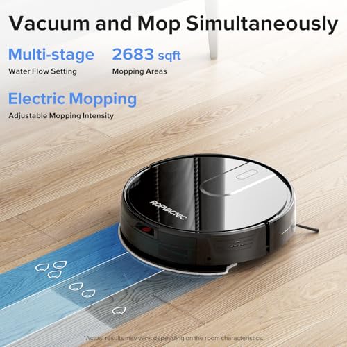 Robot Vacuum and Mop Combo with 4000Pa Suction O846