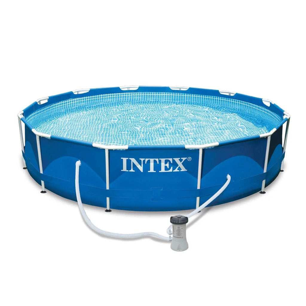 12 x 30 Metal Frame Swimming Pool with Filter Pump H486084