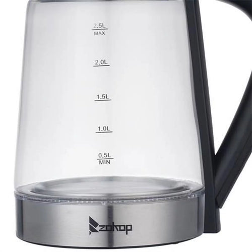 1500W 2.5L Blue Glass Electric Kettle S132