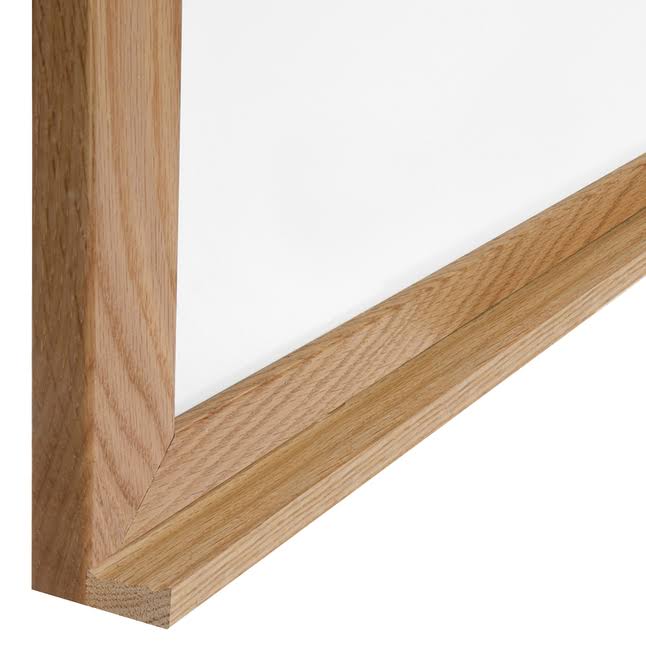 White Acrylate Markerboard 48.5 in. x 60.5 in. Wood Frame F40365